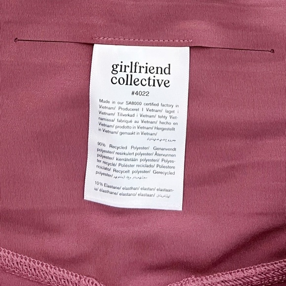 NWT Girlfriend Collective Float High Rise Leggings 7/8 in Fig - Picture 7 of 9